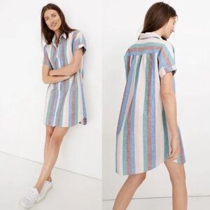 MEDIUM Madewell Central Shirtdress in Flagstaff Stripe